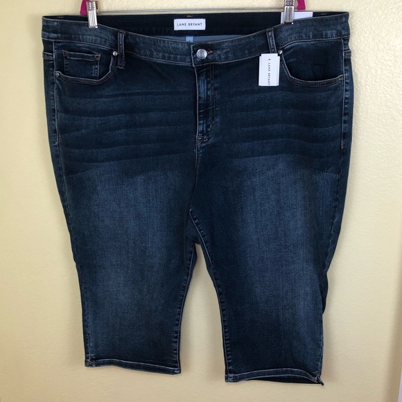 Lane Bryant Signature Fit Mid Rise Skinny Pedal Jeans Size 24 - Picture 2 of 9